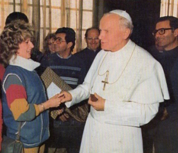 Mario Tilborghs bij paus