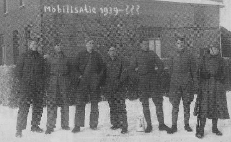 Rinus Tilburgs tijdens mobilisatie 1940