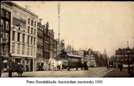 Prins Hendrikkade omstreeks 1900